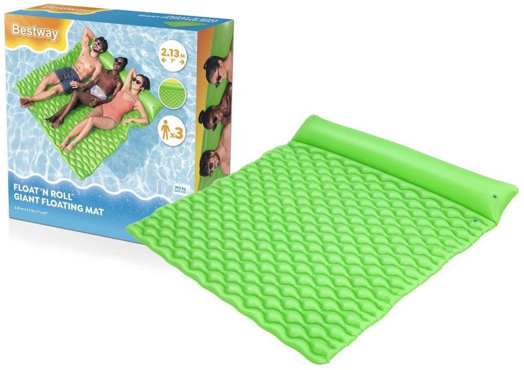 Bestway® XL- Matelas à air Float n' Roll™ 213 x 170 cm Image du produit 
