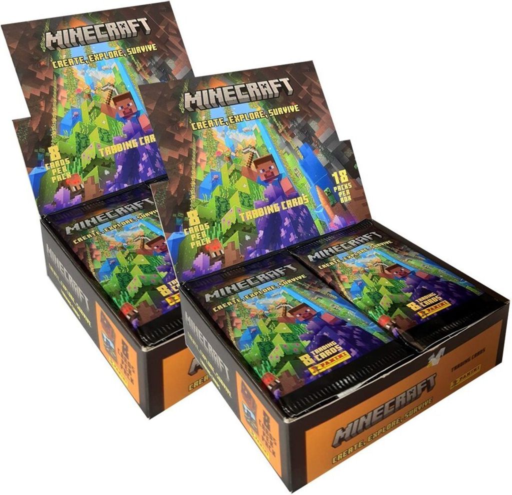 Minecraft - Create Explore Survive Serie 3 Trading Cards - 2 Display (36 Booster)