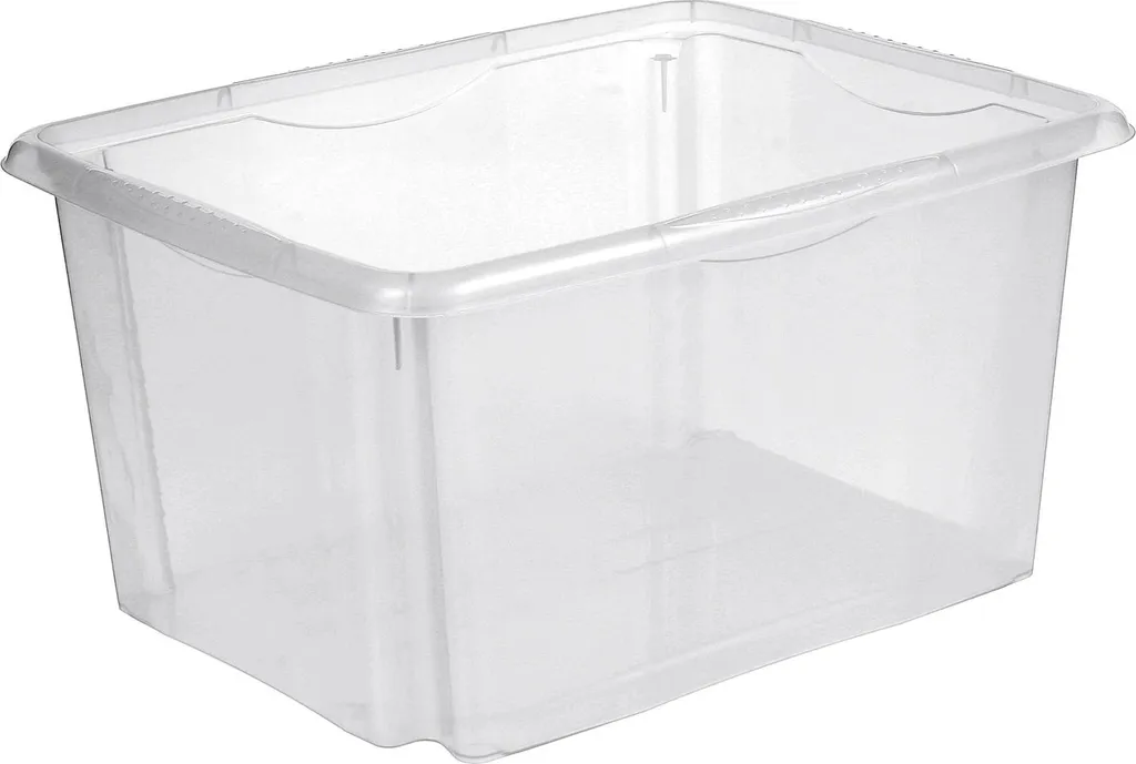 Boîte de rangement transparente Emil 24L robuste et empilable keeeper
