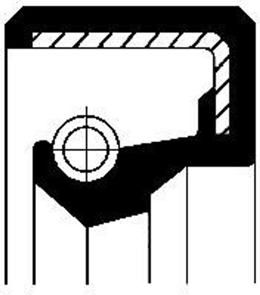 CORTECO Wellendichtring Radnabe 12010982B passend für PEUGEOT 505 (551A) 504 Cabriolet 504 (A, M) 504 Coupe 504 Pickup 505 Break (551D) NBR