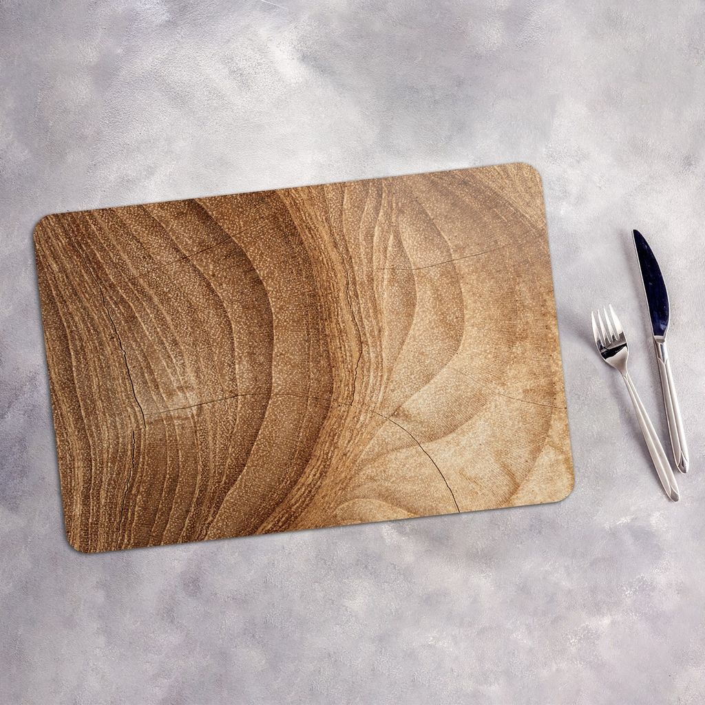 Tischset 6x45x30 cm Platzset Tischmatte Platzmatte Untersetzer - Natural Steine Motive