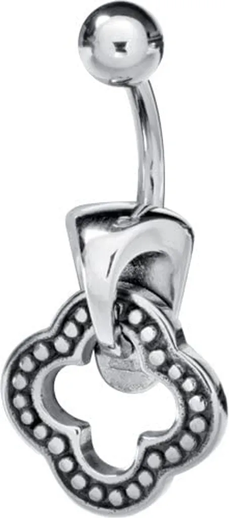 Piercing Banana Fiore Acciaio Inox 316L BXX-21 - Trend Navel 2026