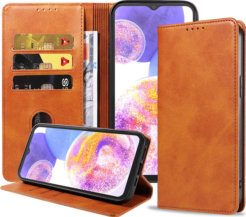 Smartphonica Samsung Galaxy A23 leren hoesje met  Produktbild 