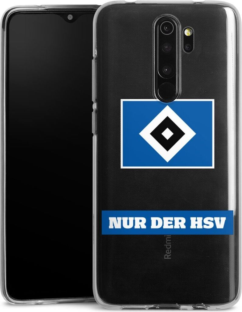 DeinDesign Handyhülle für Xiaomi Redmi Note 8 Pro Silikon Hülle Case Smartphone Schutzhülle HSV Hamburger SV Statement