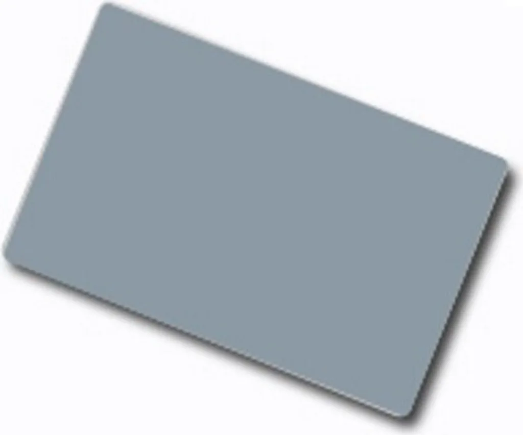 Cartes Plastiques Vierges Argentées 0.76mm pour Badge et Carte de Membre