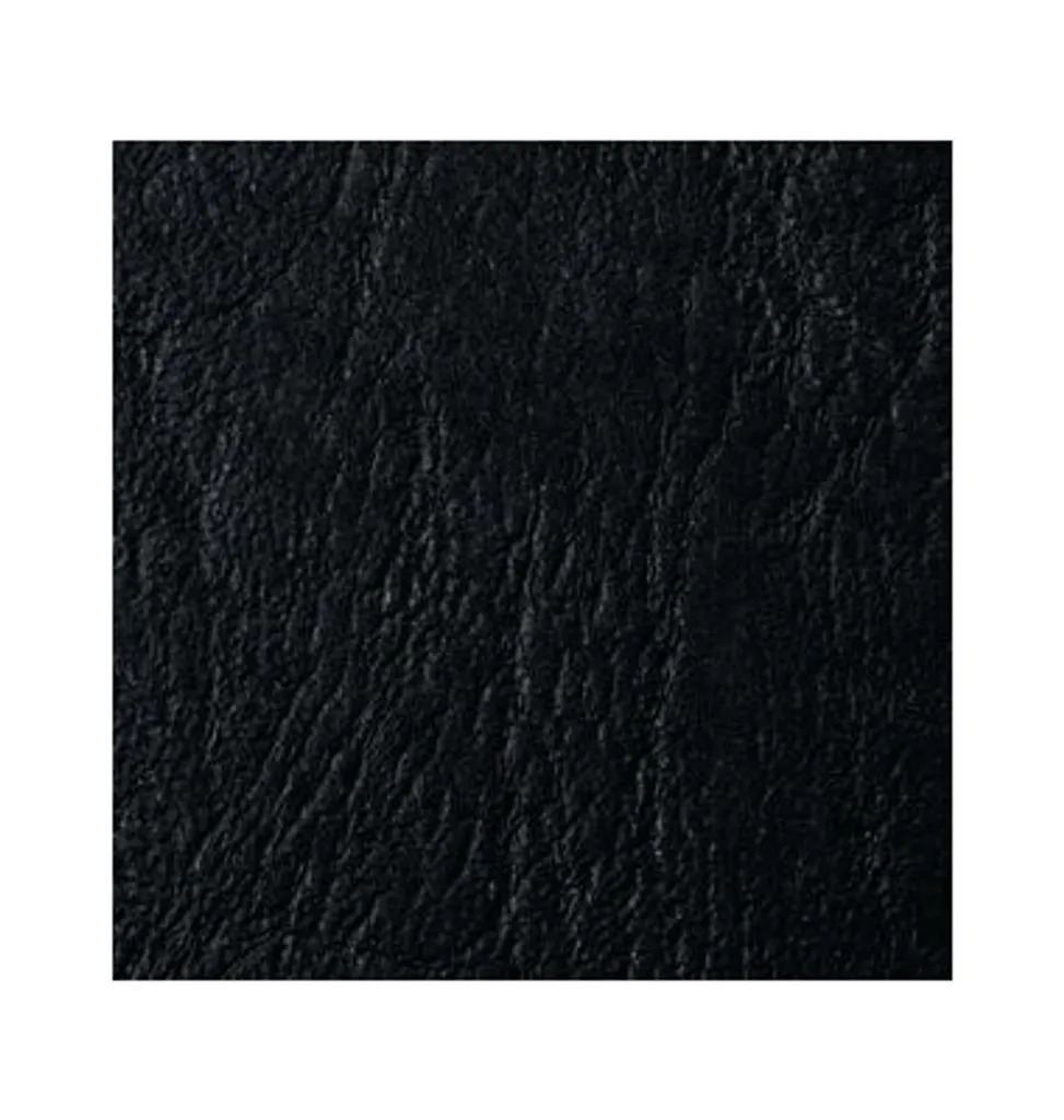 GBC Couverture LeatherGrain A3 250g Noir - Reliure Finition Cuir