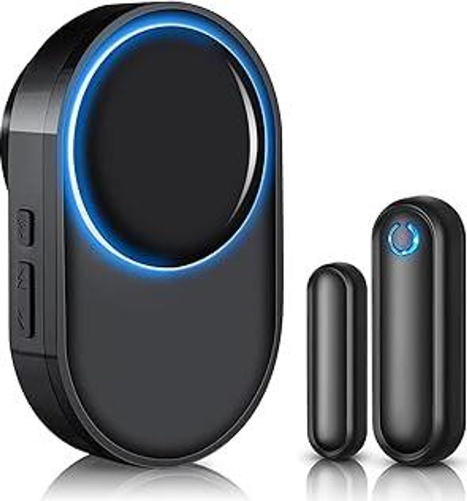 Tür Fenster Sensor klingel, Funkklingel 900ft Reichweite 58 Klingeltöne, Haushaltsalarme, Home Security Alarmanlage Magnetsensor für Häuser, La...