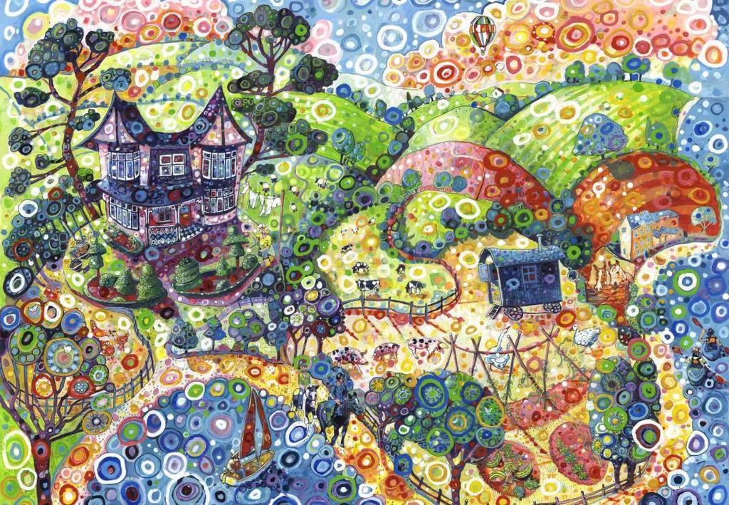 Grafika Puzzle Visit Devon - 1000 Teile Legespiel Multicolor