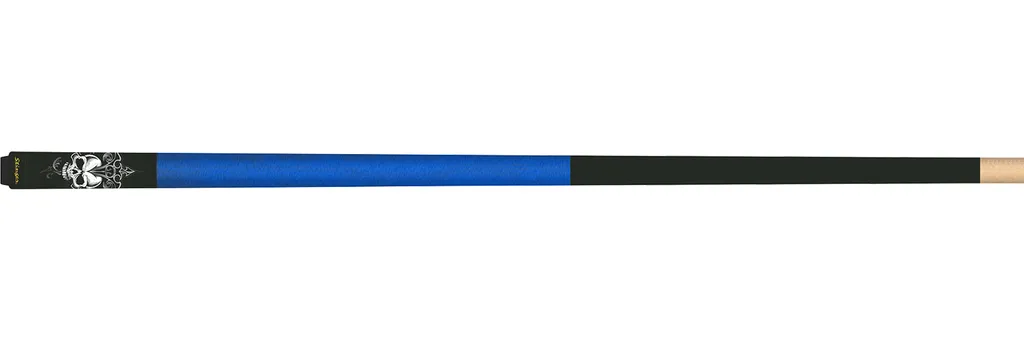 Canne de billard américain Stinger Skulls 1 coloris noir et bleu