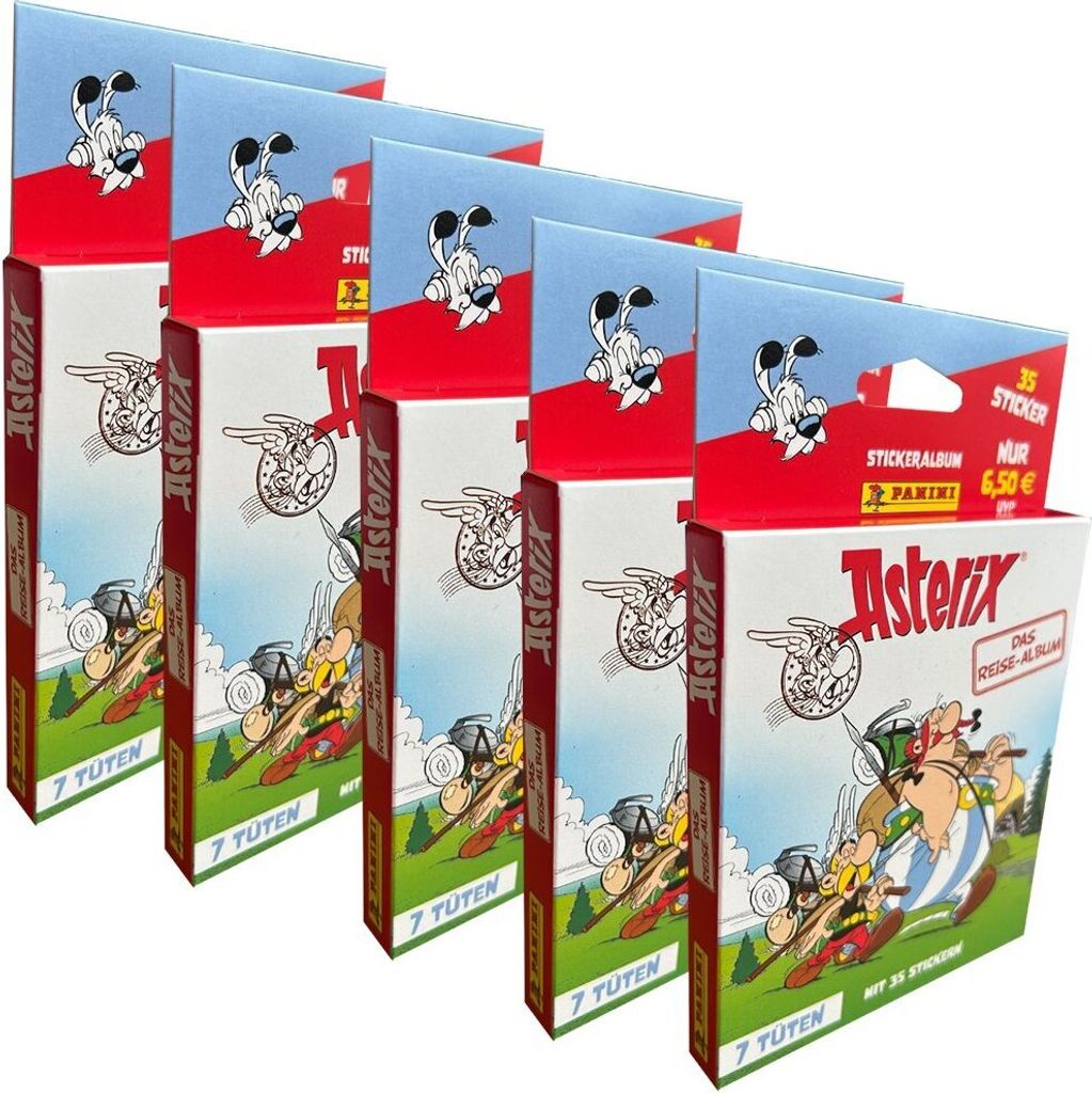 Asterix - Das Reisealbum - Sammelsticker - 5 Blister