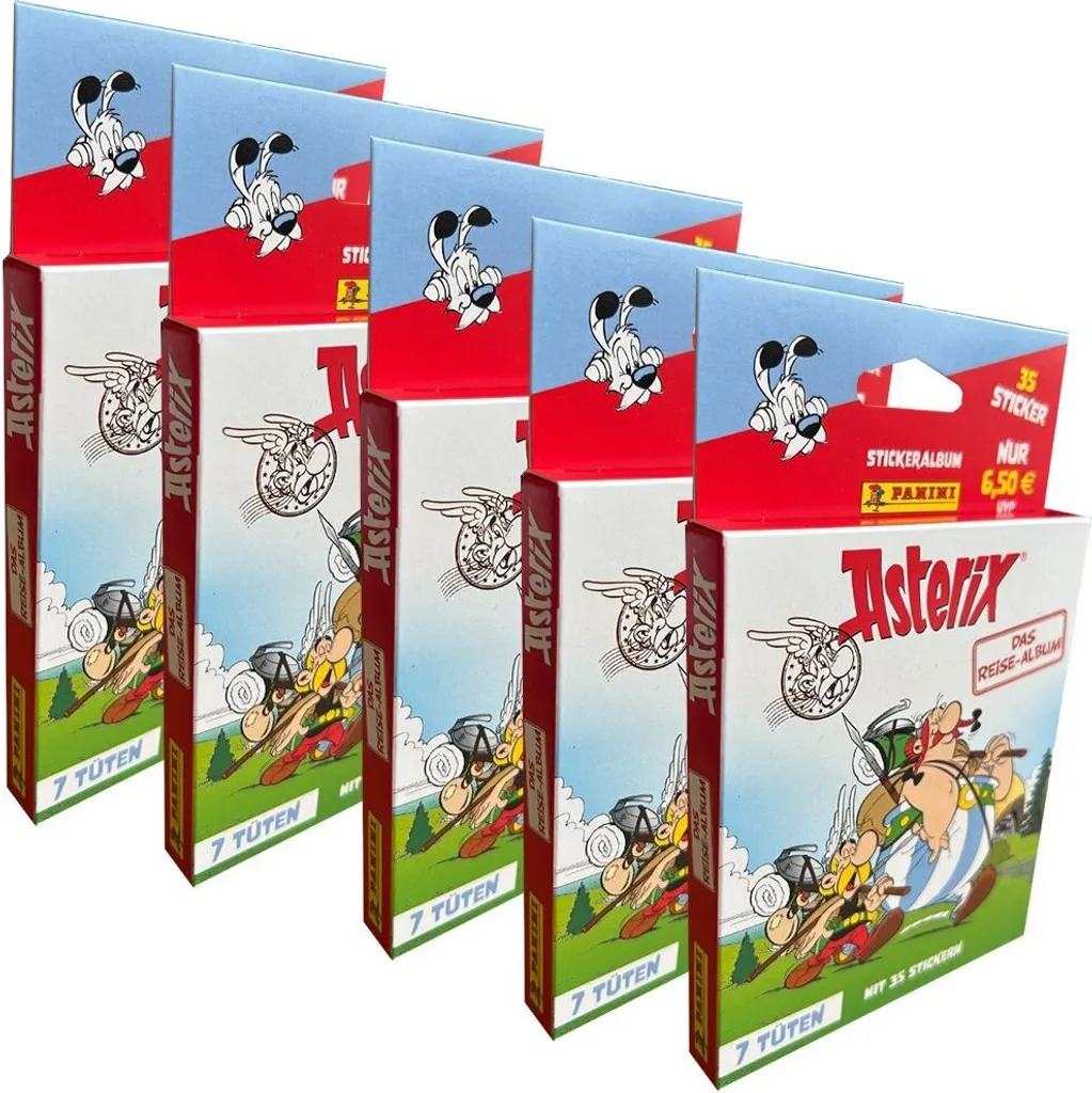 Autocollants Astérix Reisealbum - 5 Blisters Stickers Haute Définition