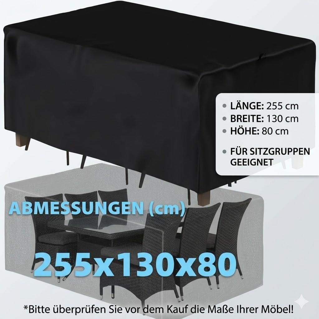 Housse de protection pour mobilier de jardin 255 x 130 x 80 Image du produit 