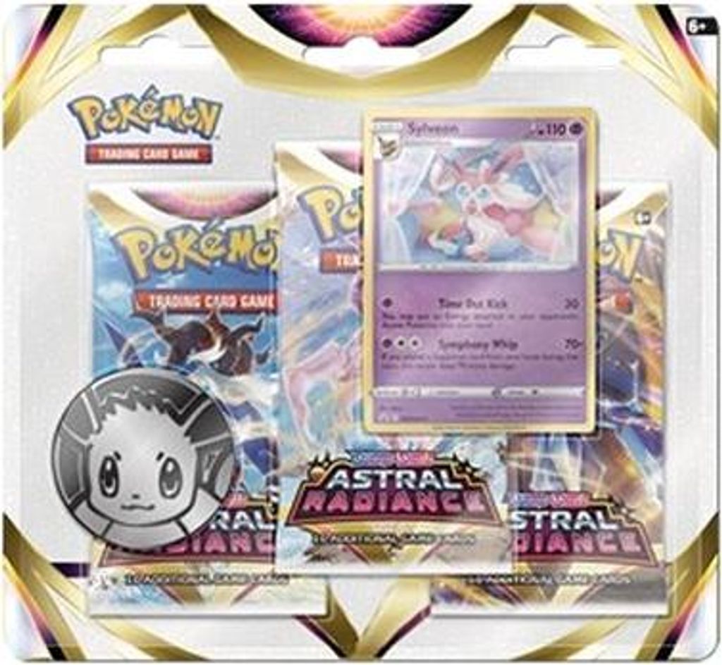 Pokemon Astral Radiance: Sylveon 3-Pack Blister