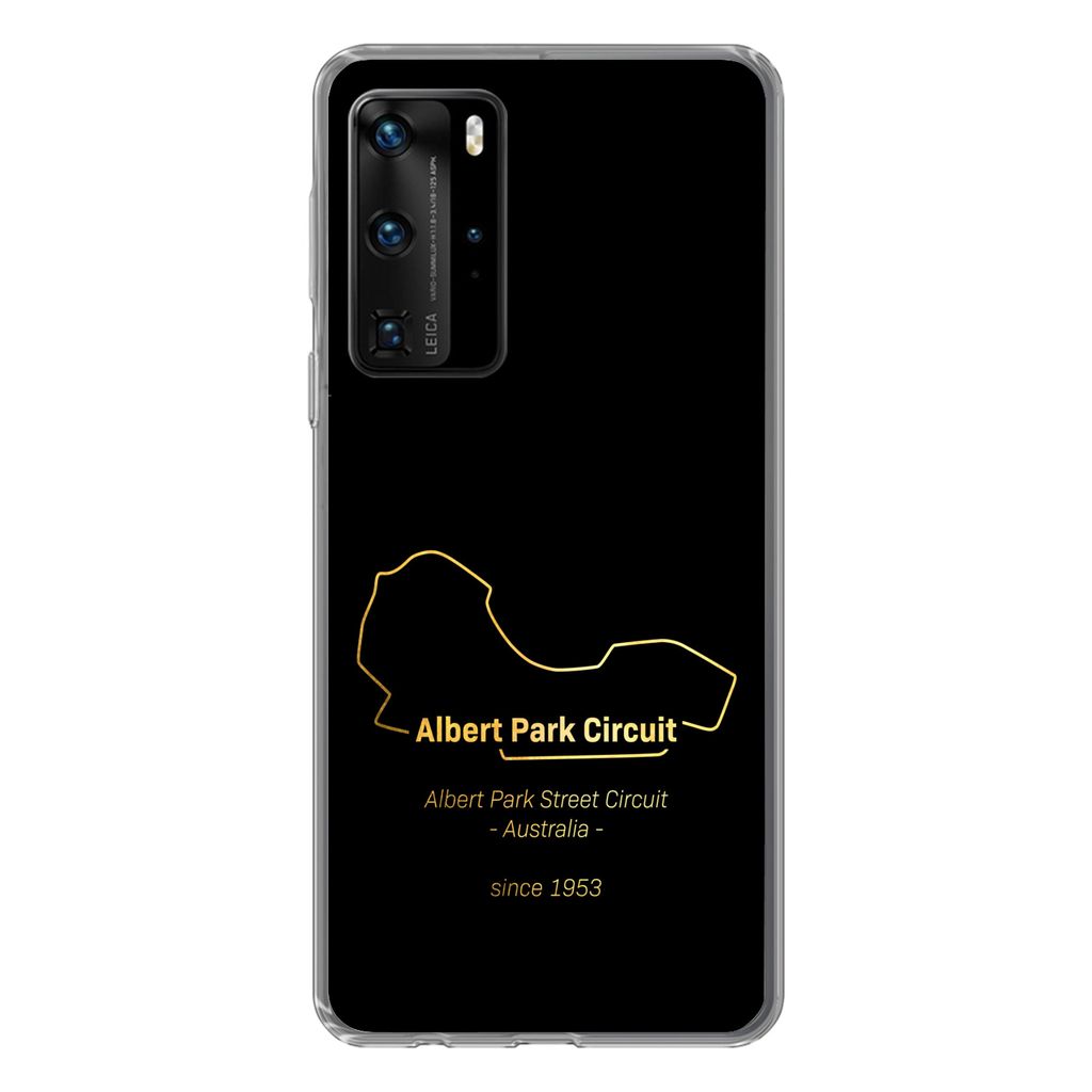 MuchoWow Handyhülle Schutzhülle Hülle für Huawei P40 Pro Australien - F1 - Rennstrecke Silikon Softcase Handy Hülle - Schutz
