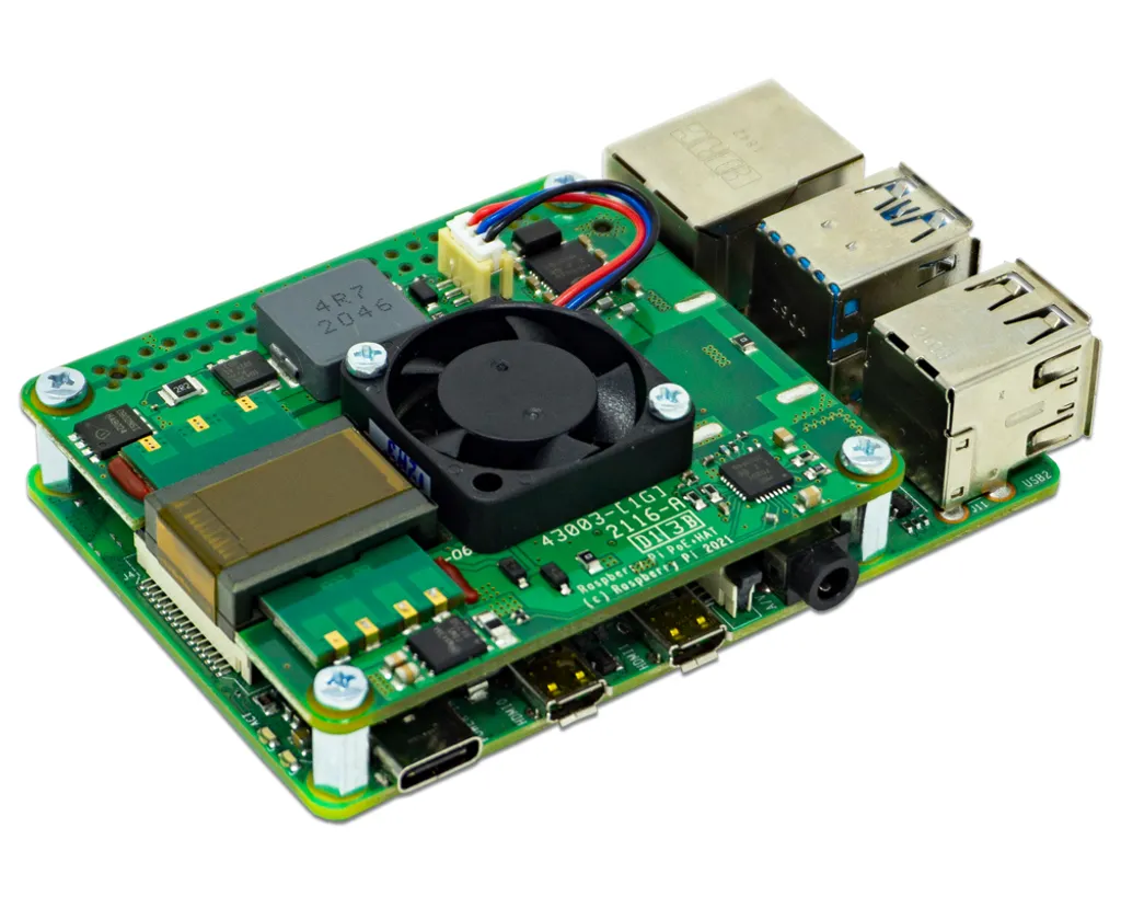 Module PoE HAT pour Raspberry Pi avec Ventilateur de Refroidissement - 8