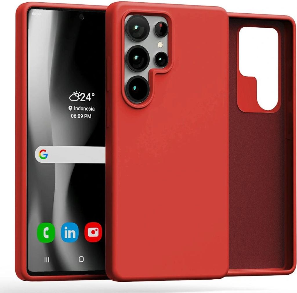 Mercury Silicone Sam S25 Ultra S938 Rot