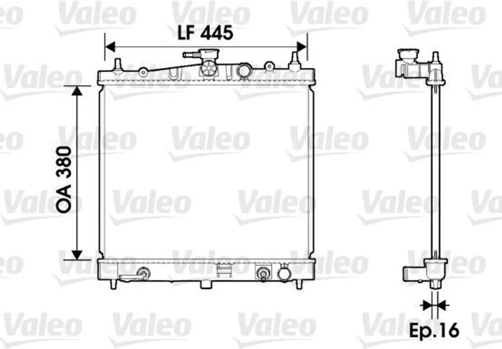 Valeo 734247 Radiateur de Refroidissement Moteur pour Micra III et Note