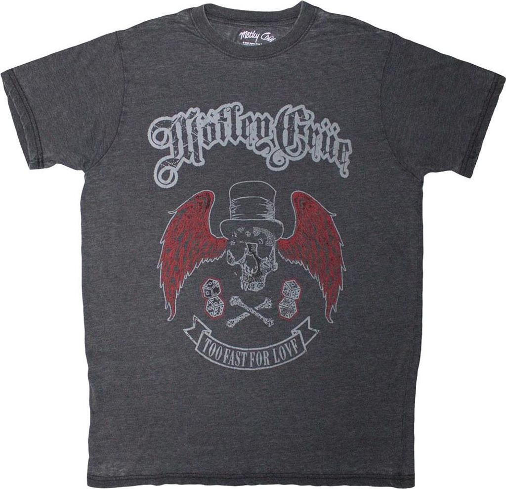Motley Crue - "Too Fast For Love" T-Shirt für Herren/Damen Uni RO14180 (S) (Schwarz)