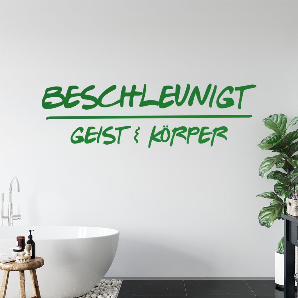 KIWISTAR Beschleunigt Geist und Körper - Wach Kaffee Energie Koffein Seele Wandtattoo in 6 Größen - Wandaufkleber Wall Sticker - Dekoration, Kü...