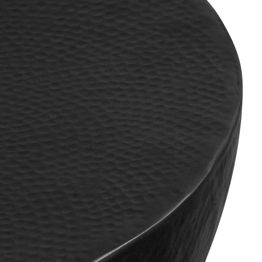 Table d'appoint de salon noire 70 cm pour décoration moderne et épurée - 4