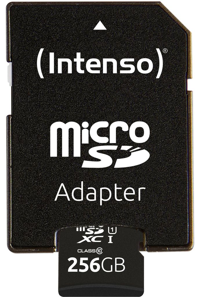 Karta SD MicroSD 256GB Intenso SDXC UHS-I Class10 Obrázek produktu 