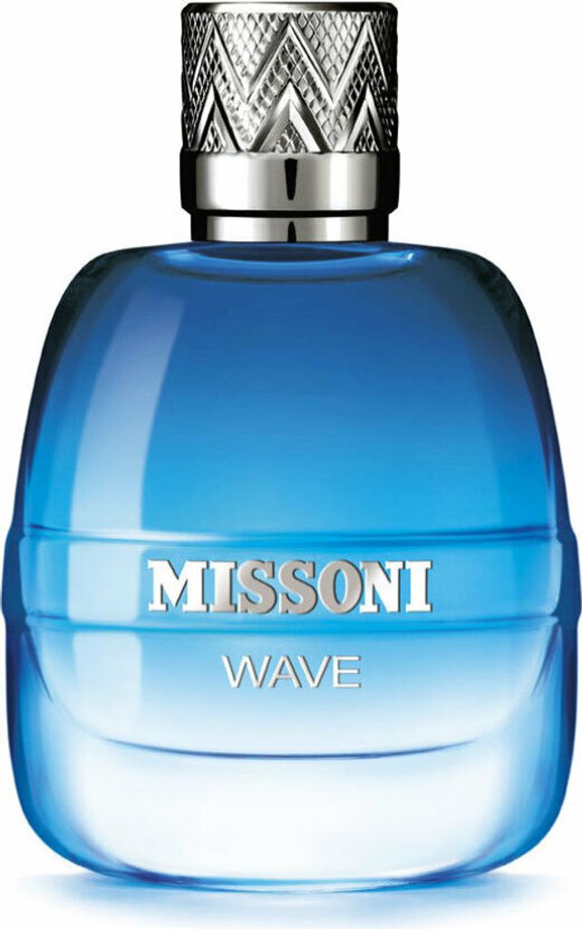 A bottle of Missoni Wave men's EDT spray.