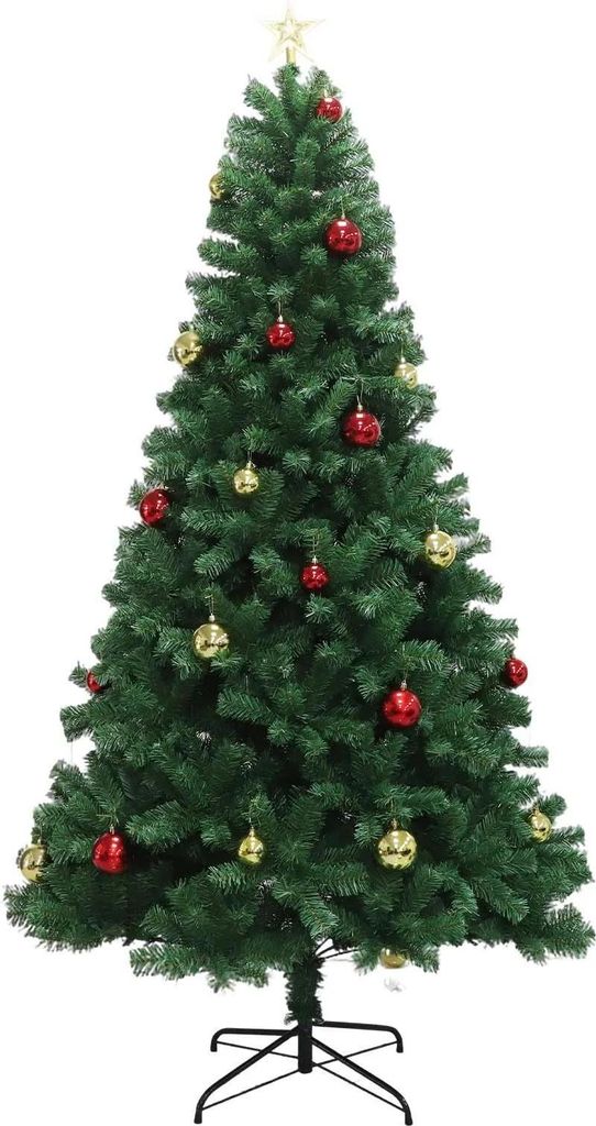 Künstlicher Weihnachtsbaum - Kiefer - Mit Fernbedienung - PVC - Metallständer - Standmodell - Größe 3XL