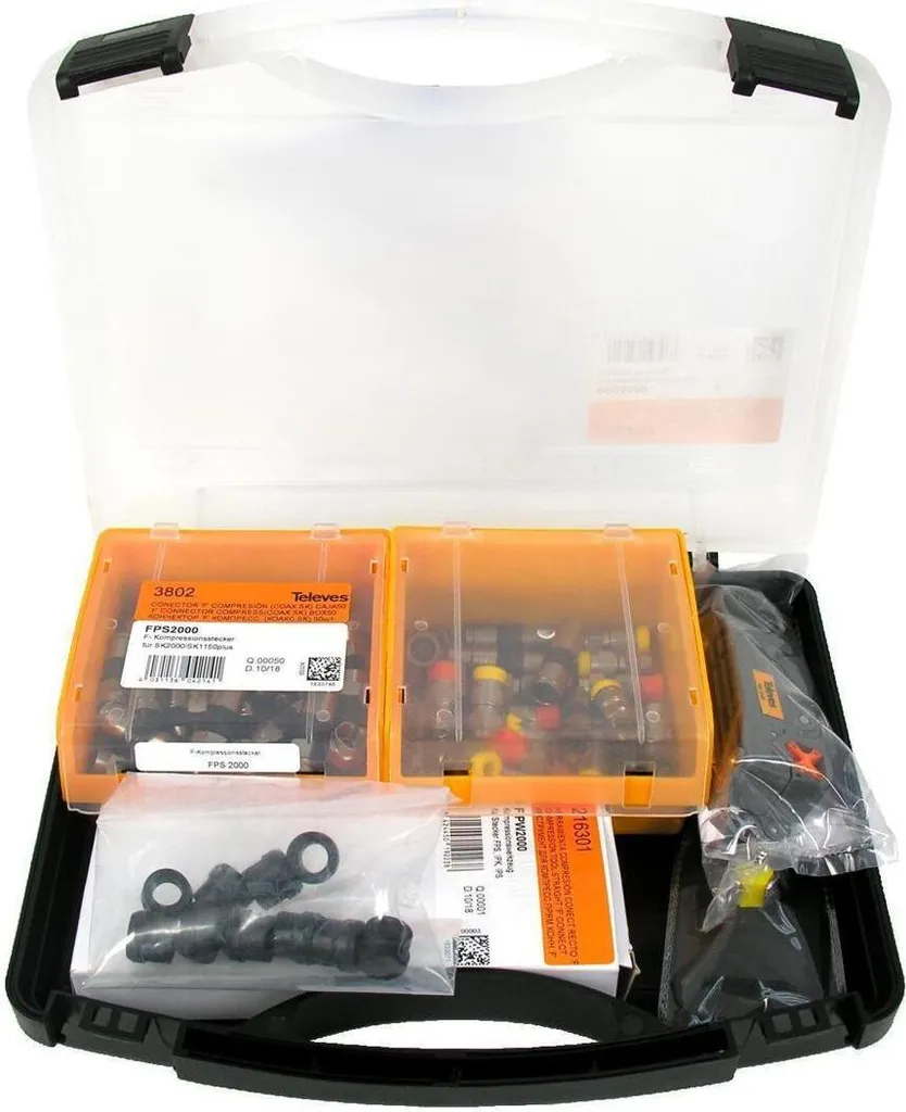 Kit Installation Parabole Televes FIPW2000 et FPS2001HQ Compression