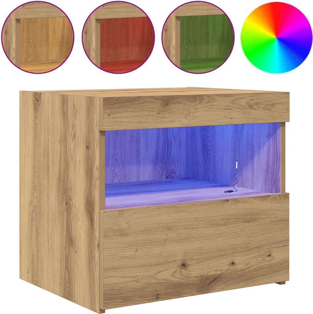 Nachttisch Artisan-Eiche 50 x 40 x 45 cm Holzwerkstoff