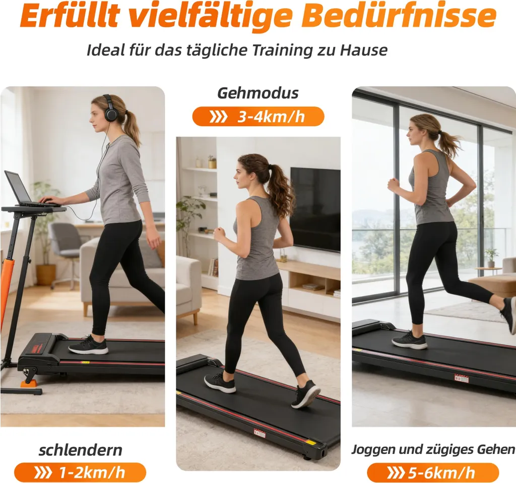 Tapis de marche pour bureau avec application et télécommande sans fil