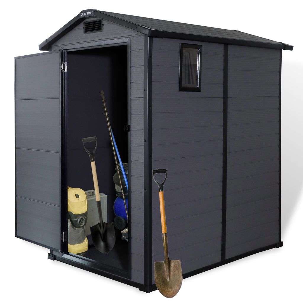 CCLIFE Gerätehaus Geräteschuppen Gartenhütte Kunststoff Produktbild 