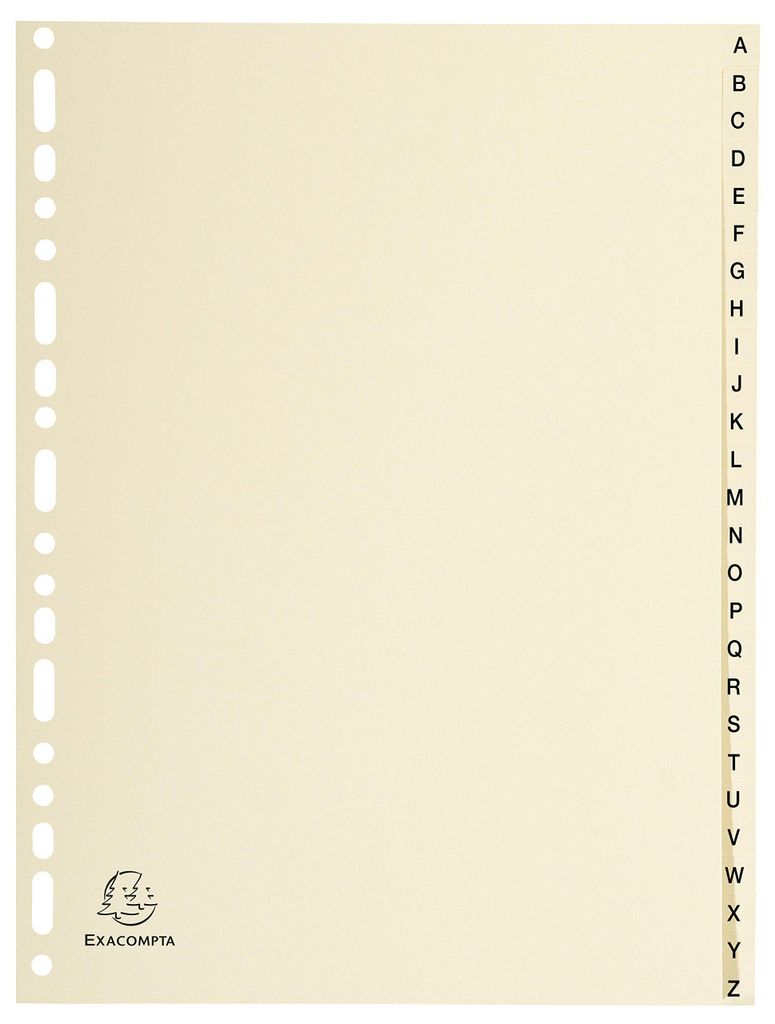 EXACOMPTA Karton-Register, A-Z, A4, 26-teilig Imagen del producto 