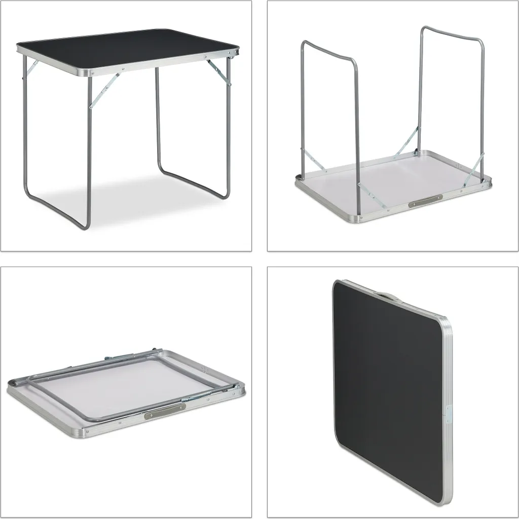 Table de camping pliable légère et compacte 70 x 80 x 60 cm