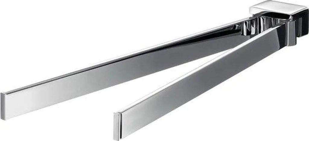 Porte-serviettes de bain pivotant en aluminium chromé - Modèle AT-78