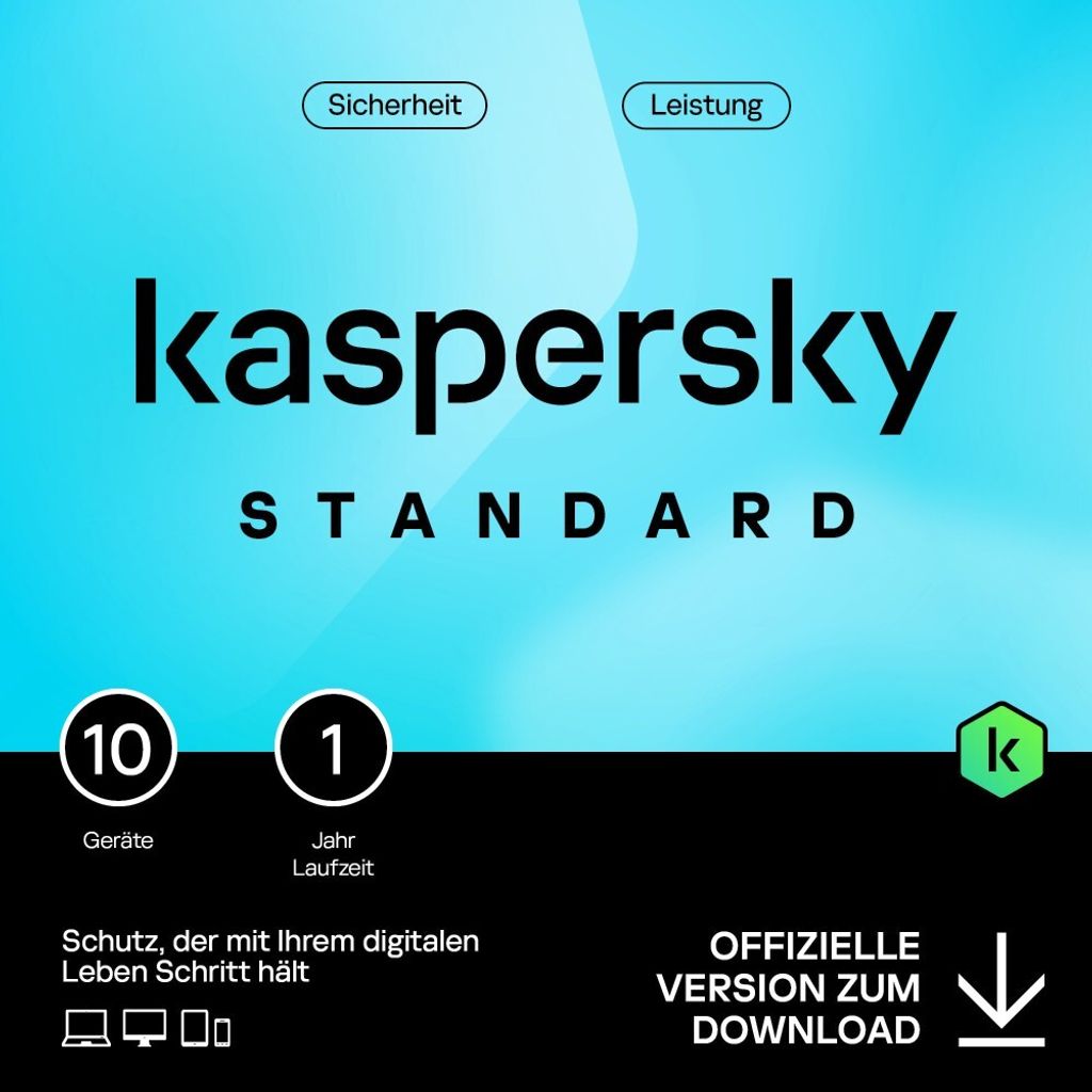 KASPERSKY ESD Standard 10 Device 1 Year (KL1041GDKFS) Immagine del prodotto 