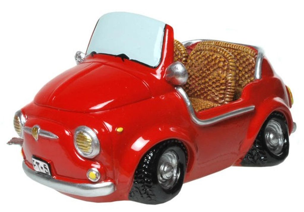 Spardose Geldgeschenk Cabrio Auto rot Produktbild 