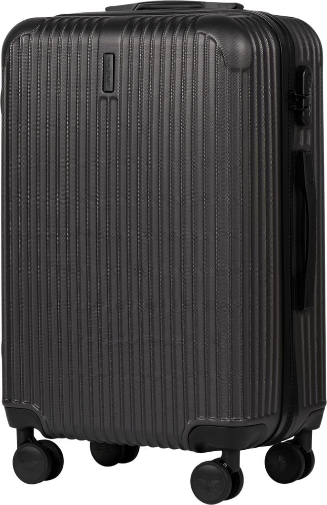 WINGS EGRET Mittlerer Koffer erweiterbar 24" Dunkelgrau, ABS Material