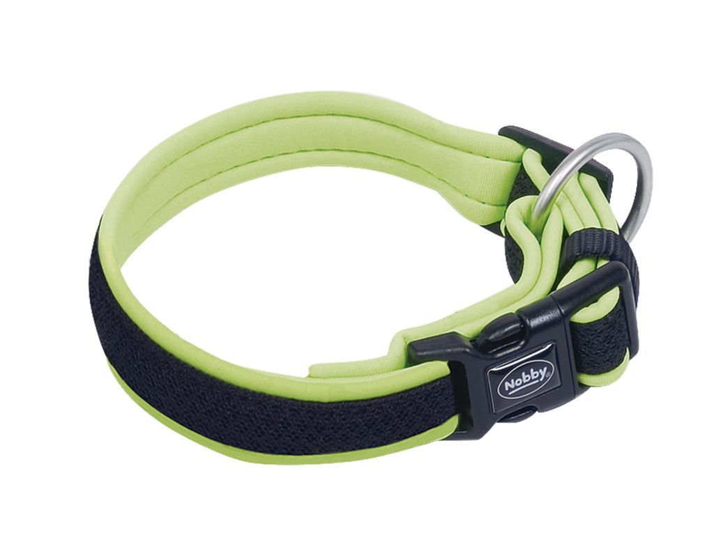Nobby Halsband "Mesh Preno" L: 20-30 cm, B: 15/20 mm neon gelb