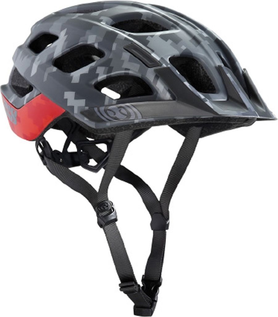 IXS Trail XC MTB Helm, grau/rot, XS (49-54)
