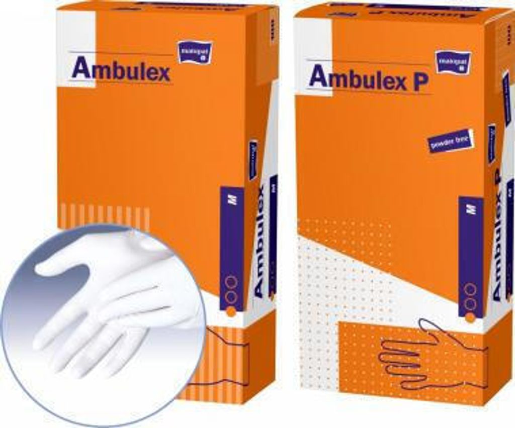 Professionelle Latex-Einweghandschuhe XL, 100 Stück, puderfrei