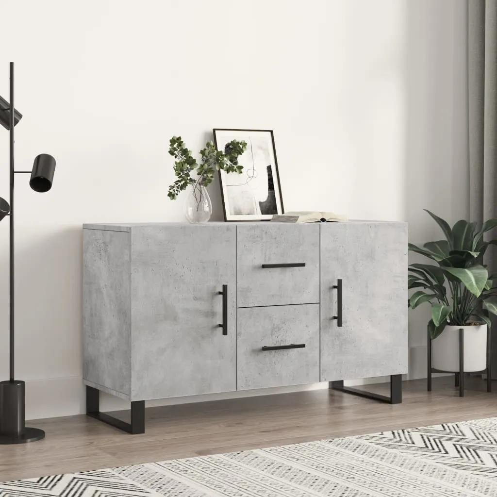 Madia Moderna Grigio Cemento 100 cm | Mobile Basso Design Industriale