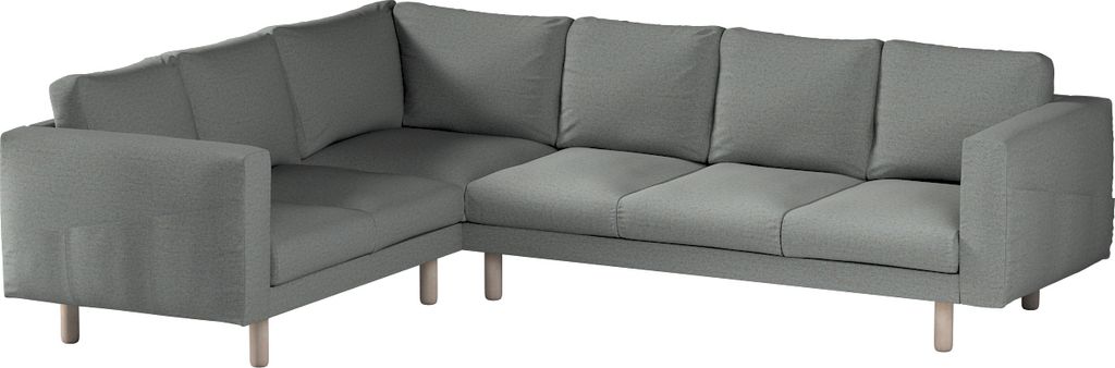 Dekoria Bezug für Norsborg 5-Sitzer Ecksofa, blau, Norsborg 5-Sitzer Ecksofabezug