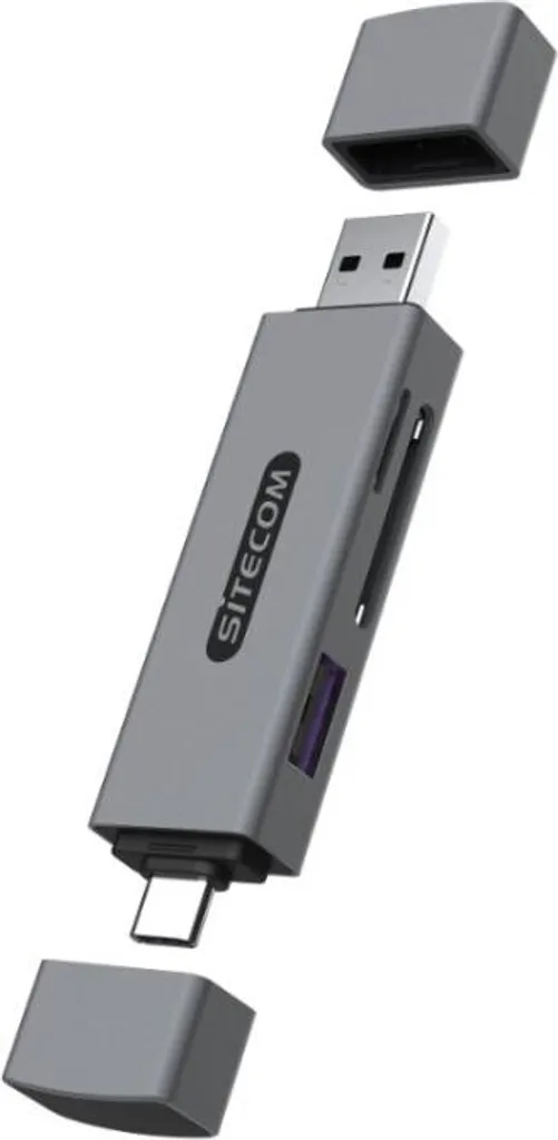 Adaptateur Lecteur de Carte Mémoire USB-C et USB-A Polyvalent Sitecom