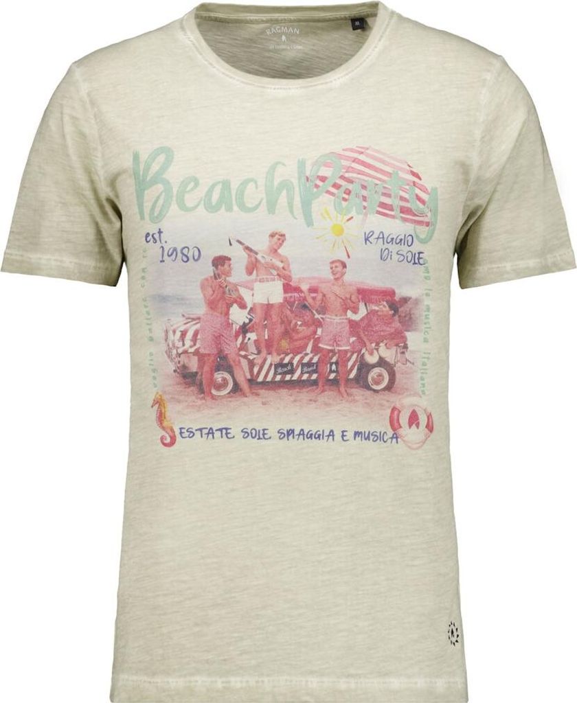 Ragman Shirt Button through print