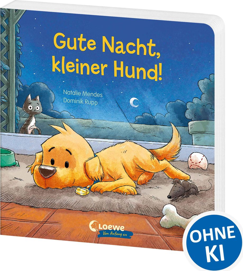 Gute Nacht, kleiner Hund!