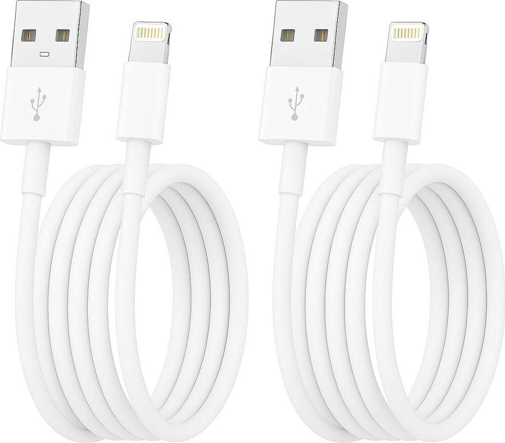 Ladekabel für iPhone Lightning 1M/2M – USB-A oder USB-C bis Produktbild 