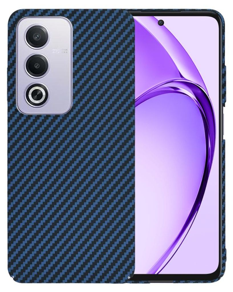 Techsuit Carbonite FiberShell Back Cover Hülle für Oppo A80 - Blau