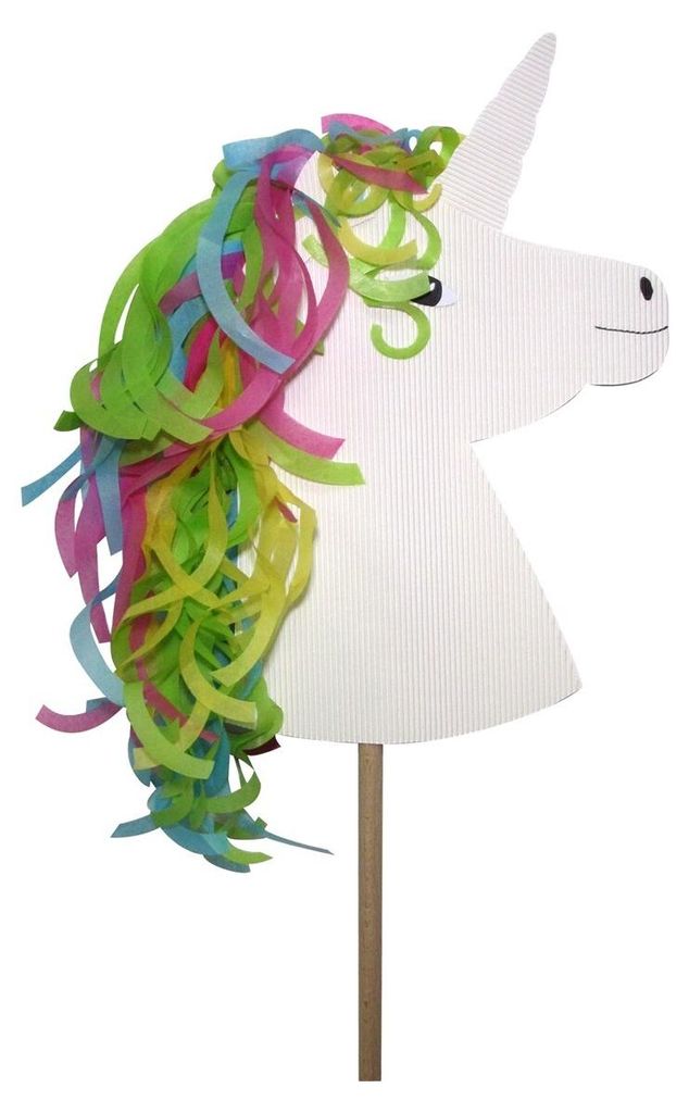 Bastelset Steckenpferd Einhorn von Prell, 3 Stück (ohne Produktbild 