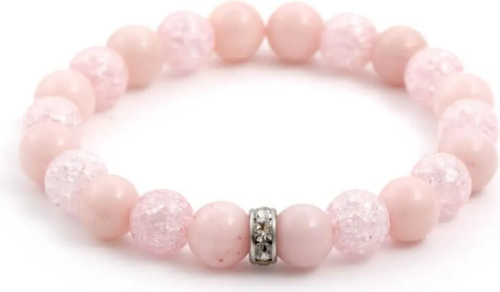 Bracciale Giada e Cristallo MINK04/17: Eleganza Artigianale Online
