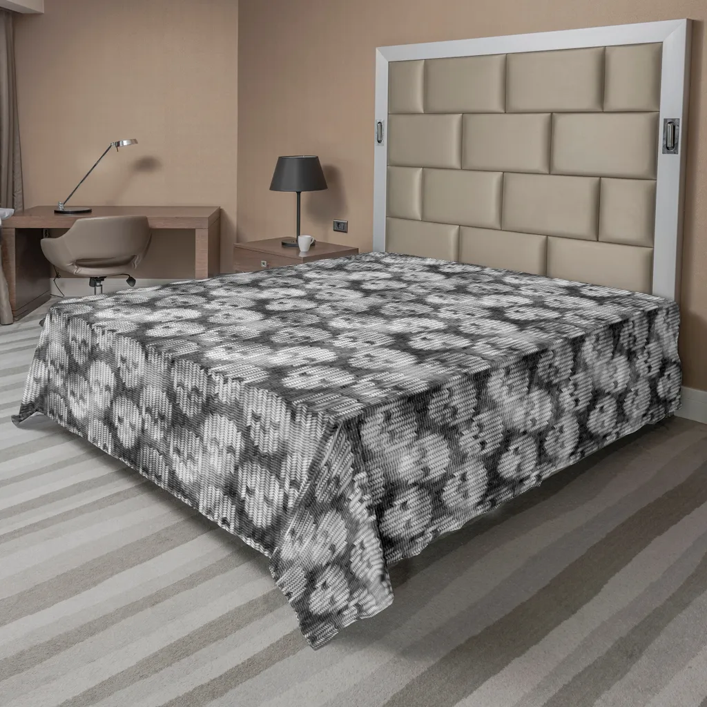 Drap plat 266x260 cm Crâne, fini les draps unis ternes et inconfortables